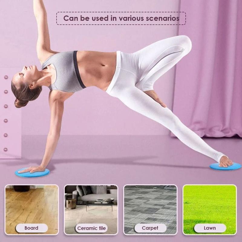 Product Introduction of Yoga Fitness Sliding Plate Full-Body Workout Accessories Fitness Core Sliders Yoga Sports Equipment Abdominal Training Sliding Pad Fitness Apparatus Gliding Disc Foot Stepping Sliding Plate Pilates Yoga Gym Abdominal Core 9
