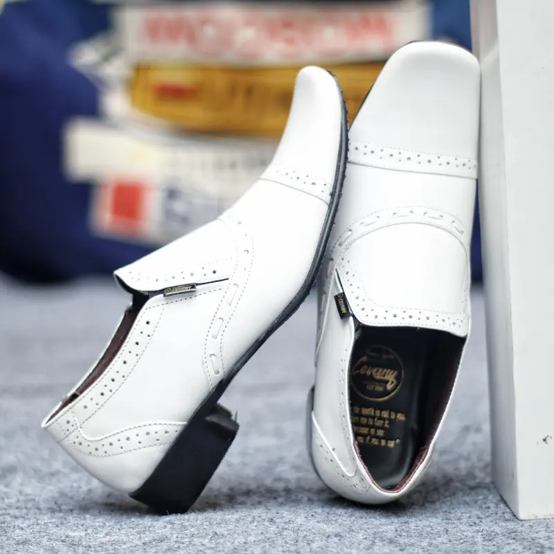 (TIKTOK SHOP) SEPATU PUTIH PANTOFEL KULIT ASLI CEVANY OPEK ORIGINAL KERJA PERAWAT KANTOR MURAH COWOK FORMAL PESTA PANTOPEL RESMI DINAS 3