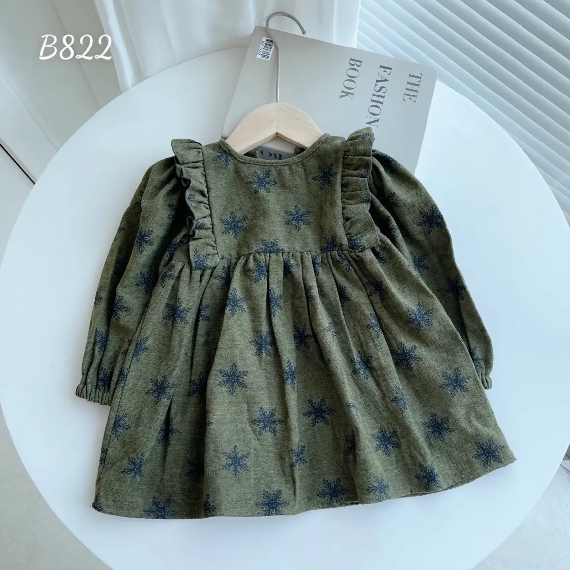Váy nir da cá babydoll cho bé gái 12-19kg