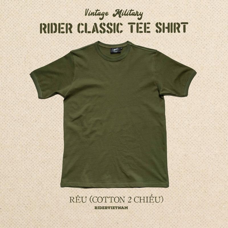 Áo thun trơn unisex Rider Classic Tee - Rider VietNam - Phong cách cổ điển, retro, menswear 0