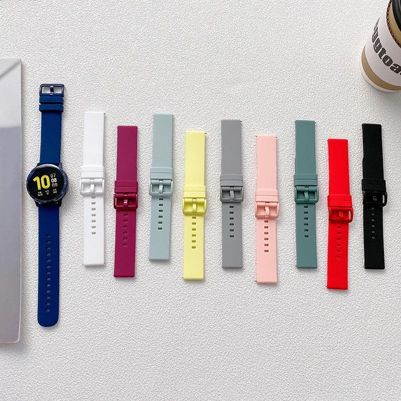 Product Introduction of 18mm/20mm/22mm Watch Band For Amazfit GTS/2/2e/GTS2 Mini/GTR 3/Pro/47mm/GTR2/2e/strata 2/3 Sport Silicone Bracelet Amazfit Bip 3