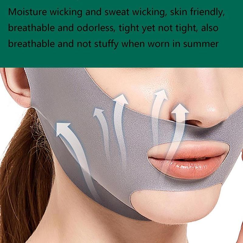 Product Introduction of Reusable Double Chin Reducer, Breathable Face Lifting Strap, Face Shaping Band, Skin Care Tool for Women 8
