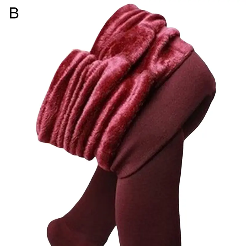 Quần Legging Giữ Ấm, Xkefyik, Co Giãn Và Chống Gió, Quần Giữ Nhiệt, Dành Cho Nữ, Mùa Thu Và Mùa Đông, Màu Trơn Lót Nhung, Ấm Áp, Quần Legging Giữ Ấm, Quần Áo Nữ, Co Giãn 1