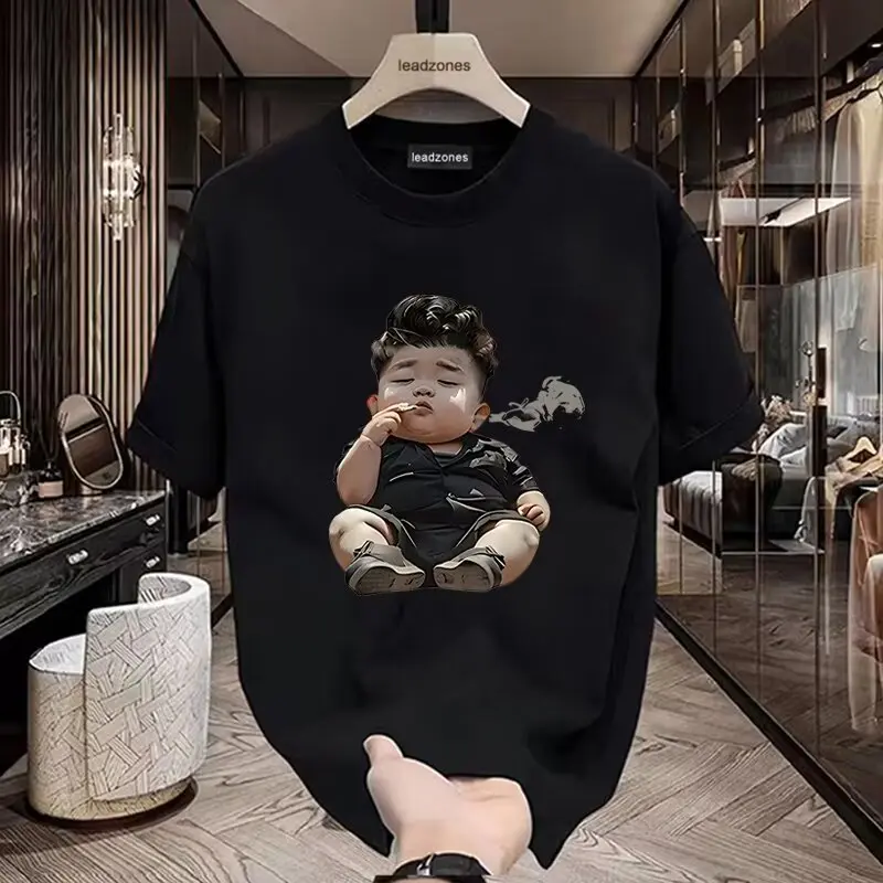 Áo Thun ngắn Tay Thương Hiệu Thời Trang Mỹ Thương Hiệu Thời Trang Ins Mùa Hè Cho Nam, Dáng Rộng Vừa Vặn, Áo Thường Ngày In Chữ, Hàng Mới Về Năm 2024 Menswear Cổ Tròn