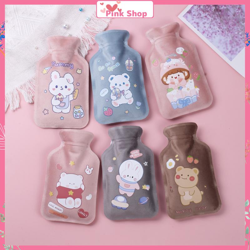 Túi chườm ấm nóng lạnh, Túi giữ nhiệt Pinkshop đa năng giảm đau bụng kinh 280ml