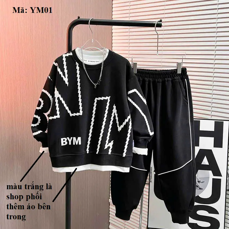 Bộ quần áo thu đông poly cotton YM01 DEPAPA