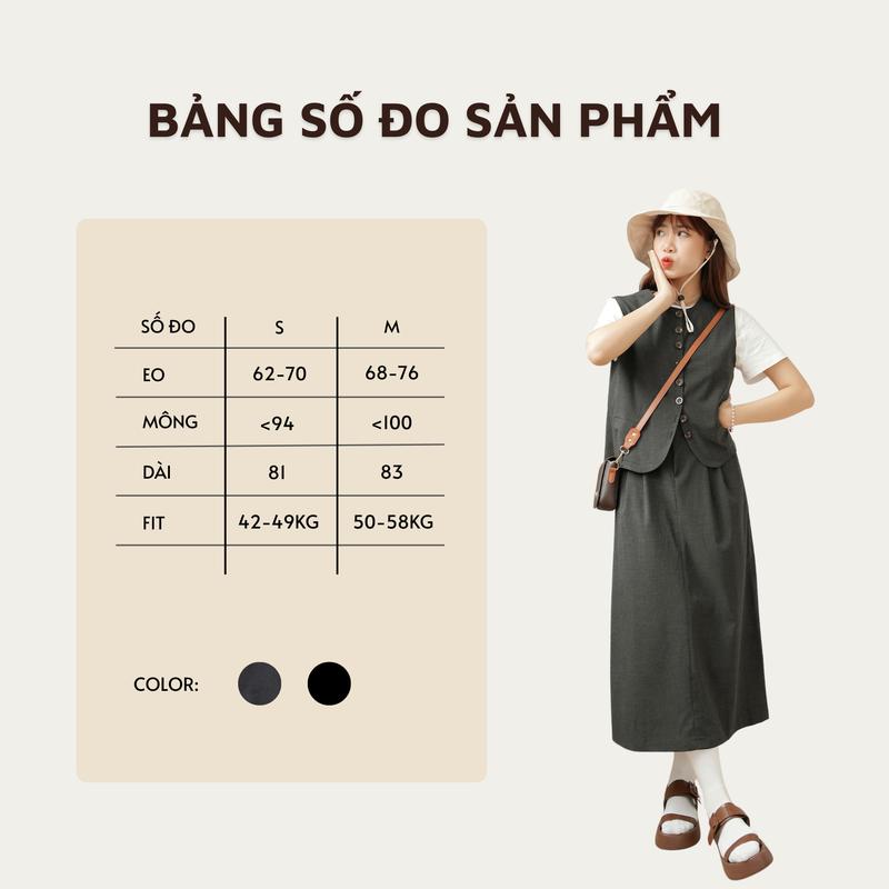 Product Introduction of Chân váy dài chiết li Yoko Skirt - by ufo.thebasic Nữ Women 0