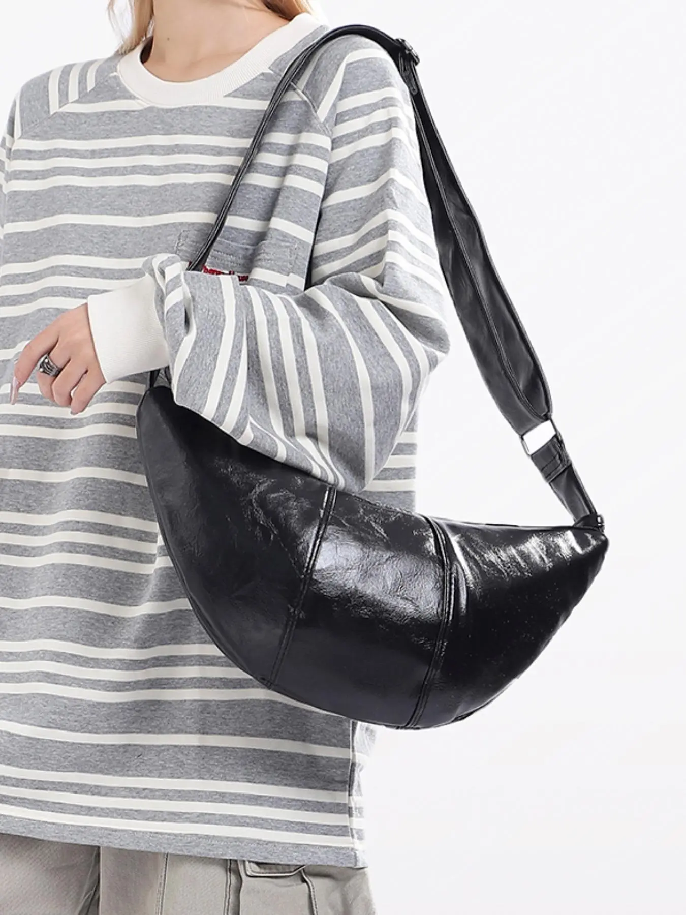 Unisex Fashionable Large Capacity Crossbody Bag, Casual Versatile Shoulder Bag for Work & Daily Used, Trendy All-match Commuter Bag