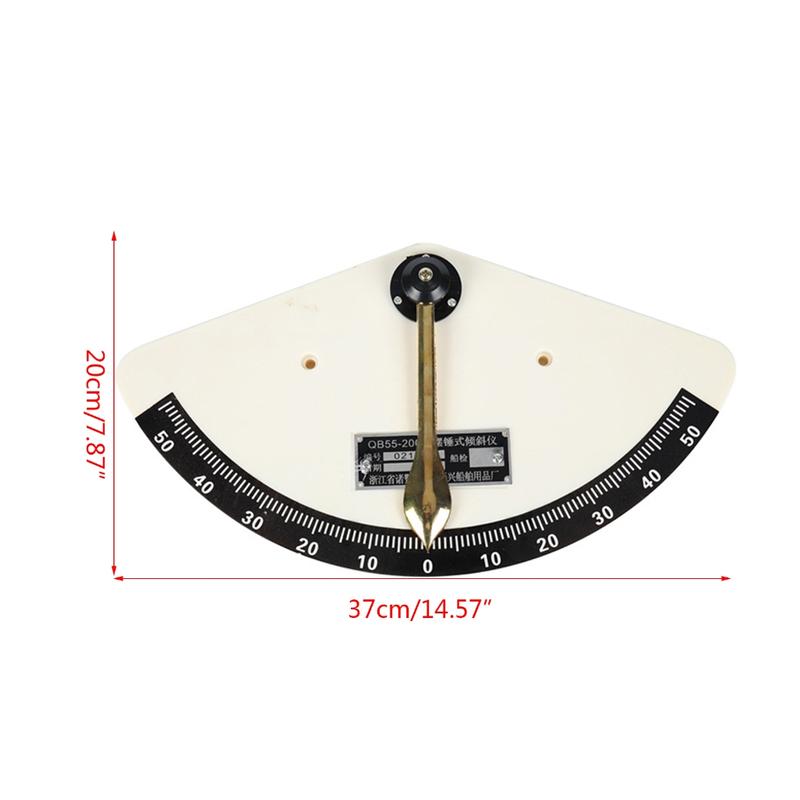 Product Introduction of ProfessionalGrade Ship Tilt Indicator 55-Degree Pendulum Tilt Gauges for Boats 0