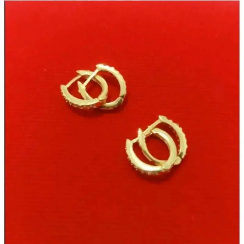 Anting Jepit Anak Titanium Anting permata Import Anting Klip Wanita Anti Karat 1