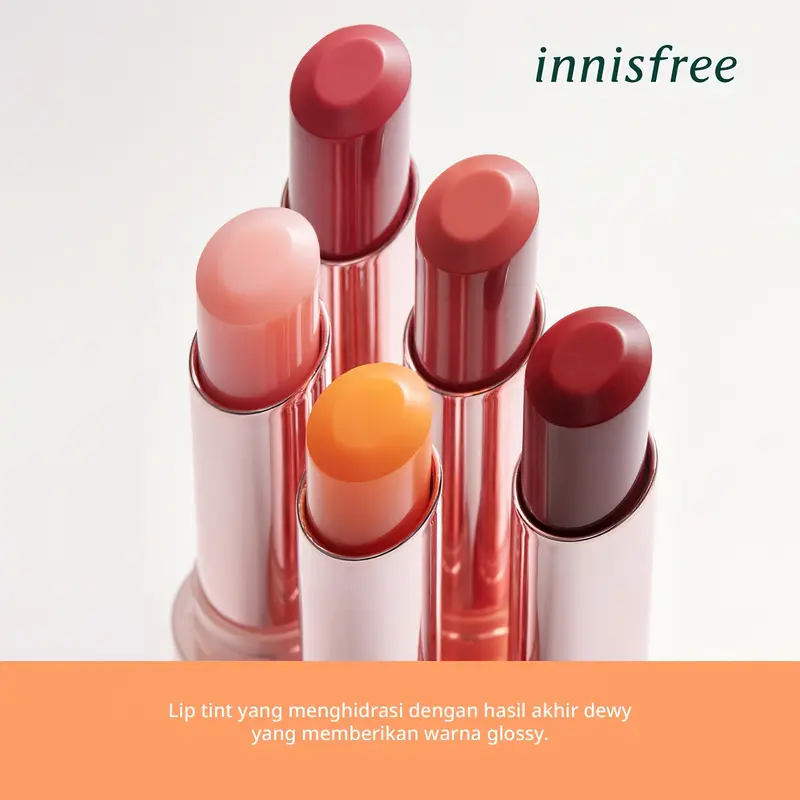 innisfree Dewy Tint Lip Balm 3,2gr / Pelembab Bibir Warna Soft / Lipbalm 1
