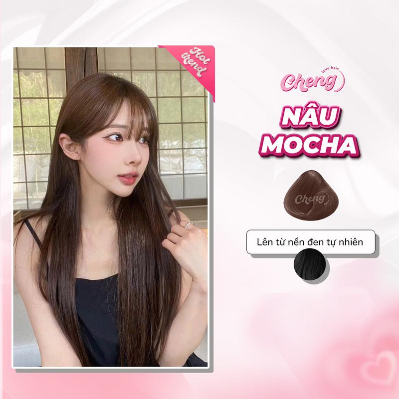 Thuốc Nhuộm Tóc Màu NÂU MOCHA Không Tẩy | Chenglovehair Chenglovehairs