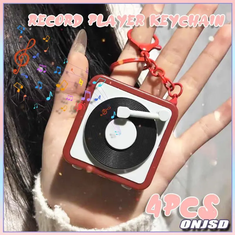 Retro Tape Recorder Keychain Sound Record Keychain Women Recording ...