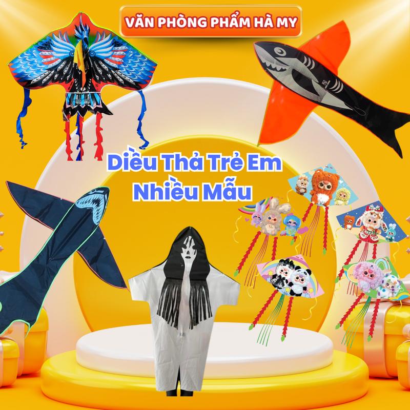  Diều Yến Phụng 4 Đuôi 5 Đuôi Cá Mập Siêu Nhân Diều Thả Trẻ Em Cao Cấp 