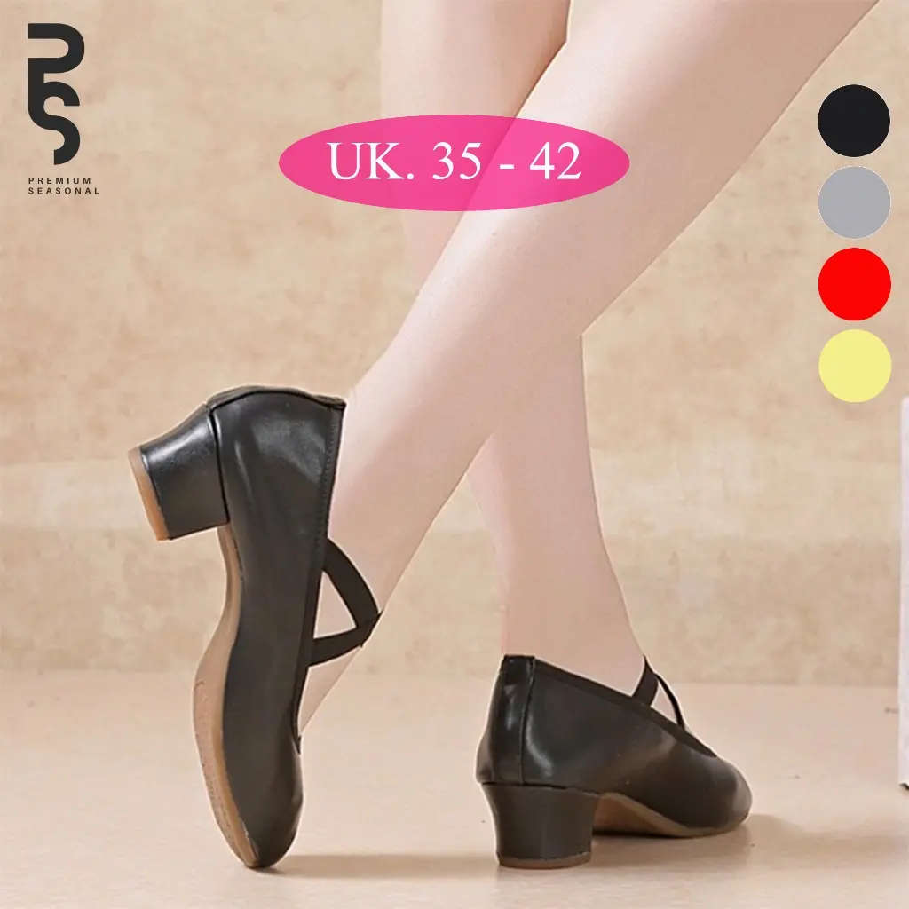 GRISELLE - Sepatu Dansa Wanita Latin/ Line Dance Heels Anggun