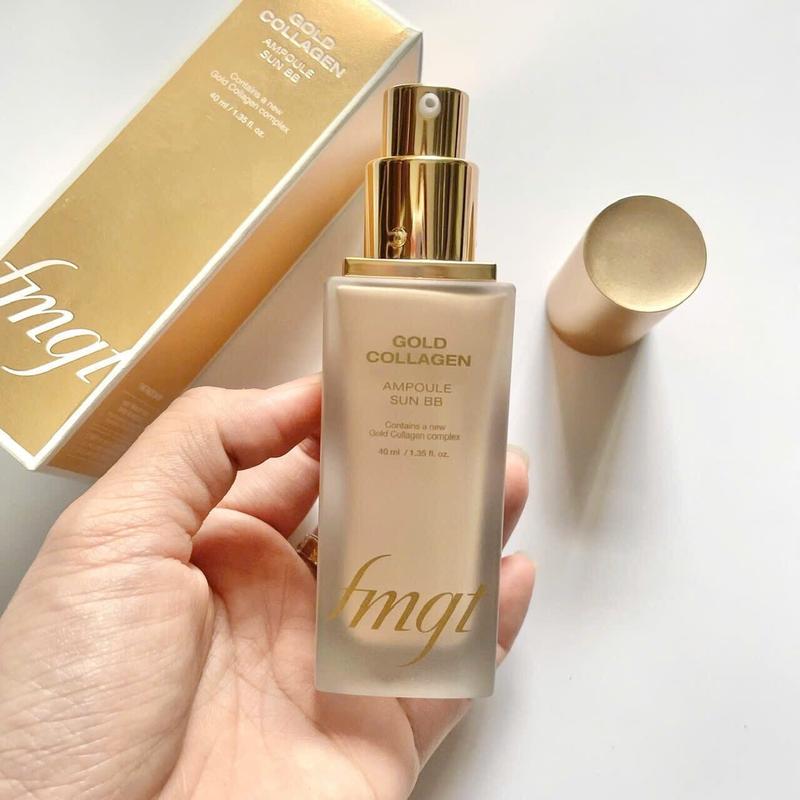 Mẫu mới Kem nền chống nắng Gold Collagen Ampoule Sun BB SPF50 PA+++ fmgt The Face Shop 40ml Cosmetic Nữ Mỹ Phẩm