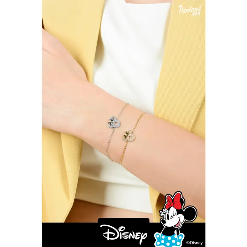 Panlandwoo - Mickey & Minnie Mouse Collection - Gelang Tangan Titanium Wanita Fely Ribbon 7