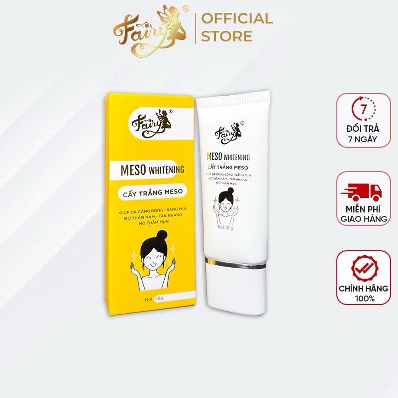  KEM CẤY TRẮNG MESO FAIRY 30G Hỗ trợ sáng da mờ thâm sạm nám  tặng 1 Nạ + 1 Kẹp Tóc  Làm Đẹp Da Dưỡng Ẩm Da Women Skincare 