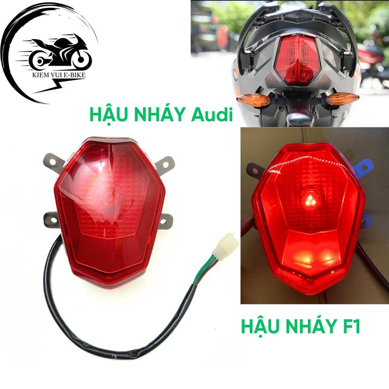 Combo Đèn hậu xe điện Xmen gắn nháy hậu audi 12V có giắc sẵn như zin loại đẹp Phụ Kiện Phụ Tùng