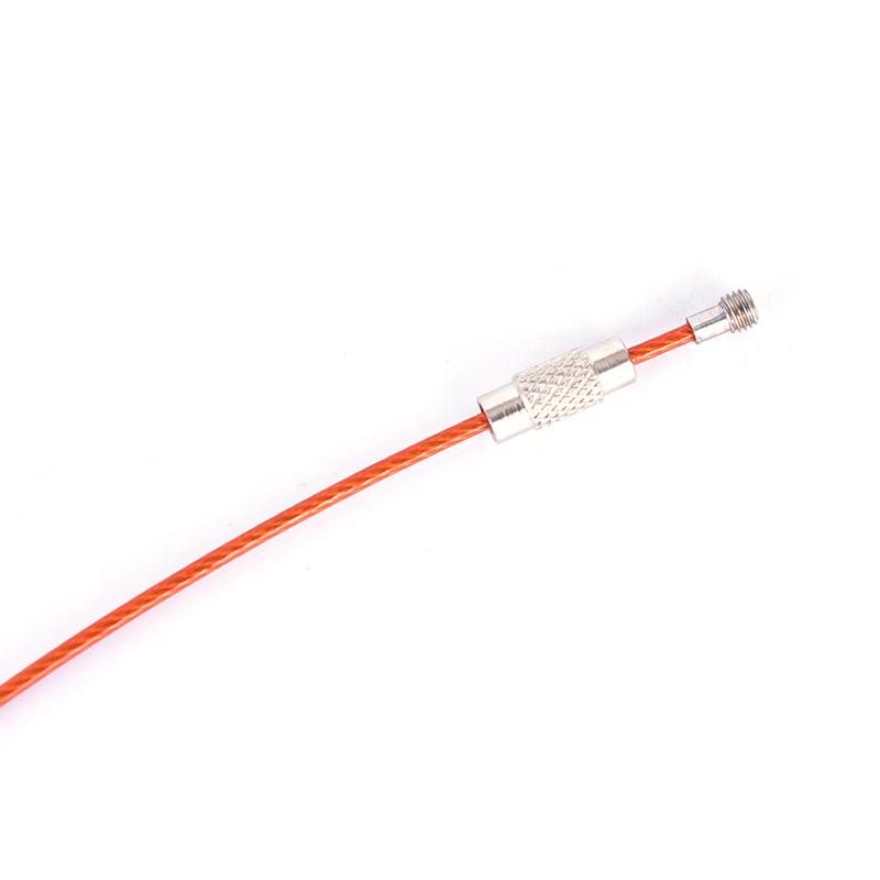 Product Introduction of Wire Keychain Keyring Circle Rope Cable Loop Screw Lock Gadget 18