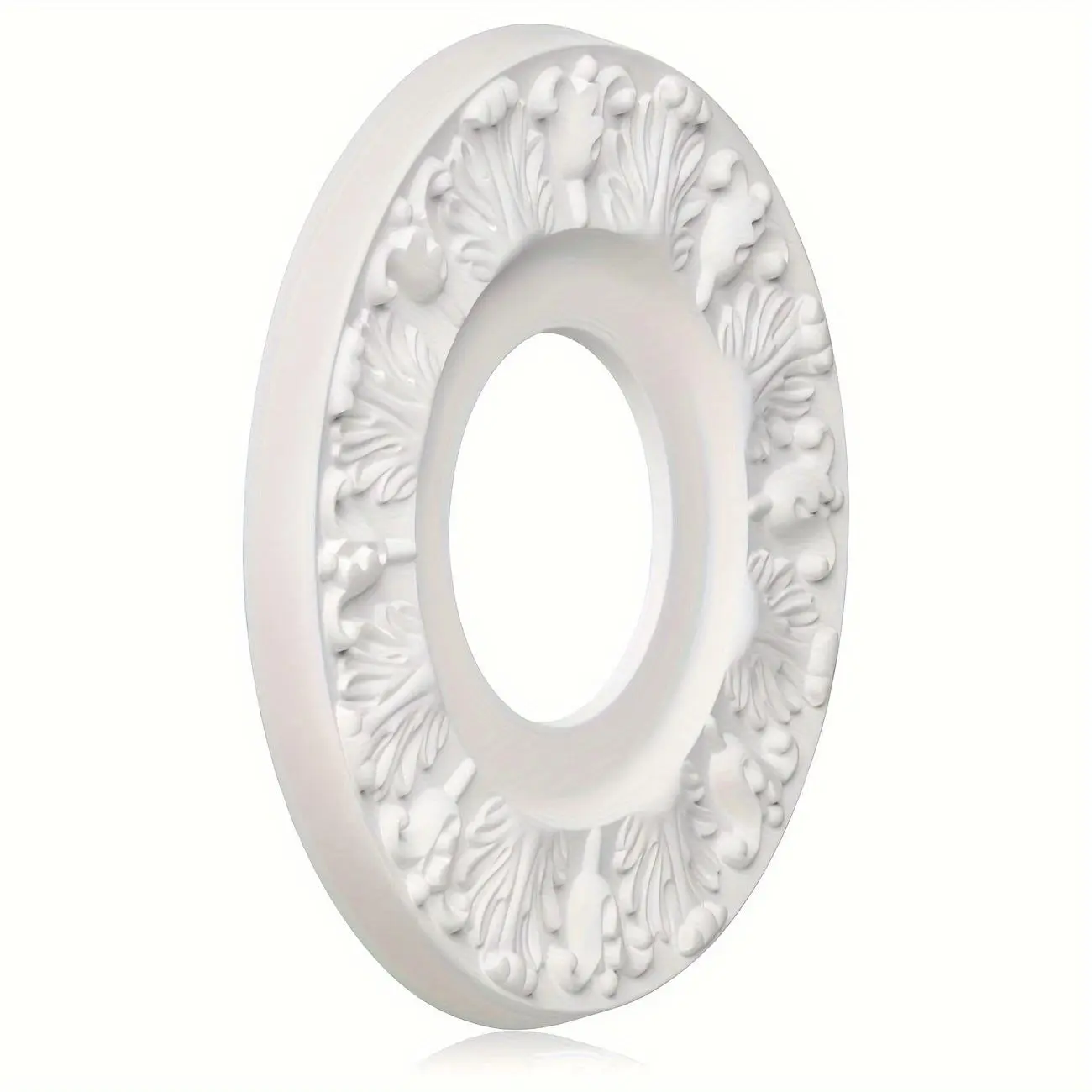 Vintage Carved Flower Design Ceiling Medallion, Ceiling Medallion for Light Fixtures and Ceiling Fans Medallion, Lighting Accessories