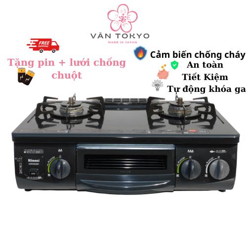 Bếp ga Rinai Nhật nội địa Cảm biến chống cháy Siêu tiết kiệm gas