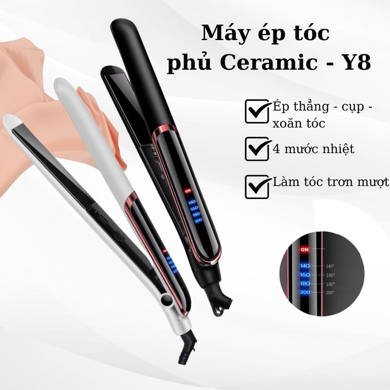 Máy ép duỗi tóc, là tóc, uốn xoăn tóc  3in1, máy duỗi tóc Cao cấp NA-8868 cho Nữ Women Máy Uốn Tóc