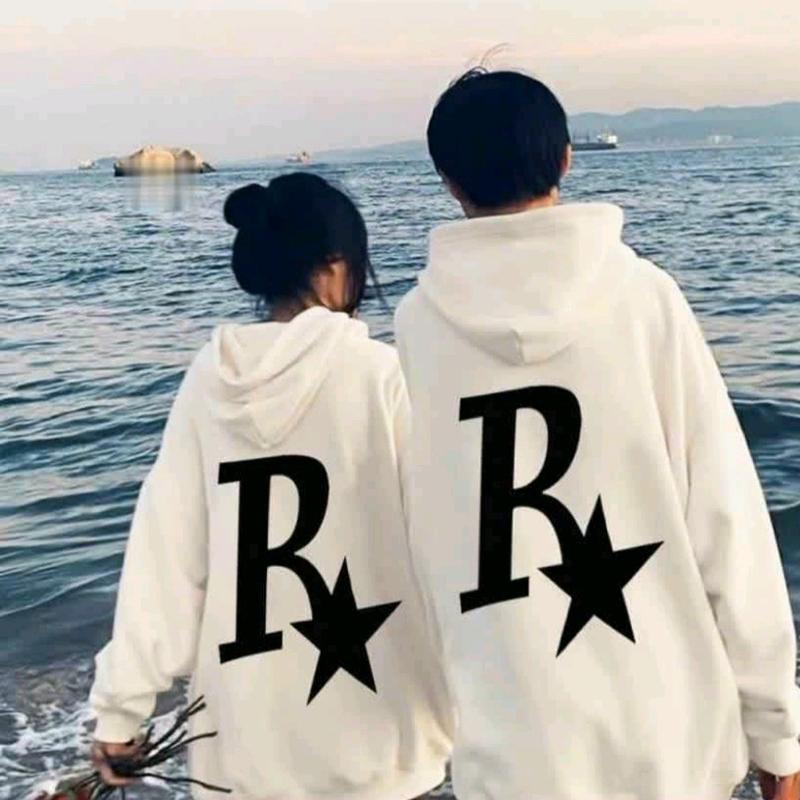  Áo Khoác Hoodie Form Rộng Thoải Mái In Hình Ngôi Sao Dành Cho Cặp Đôi Thời Trang NTP Fashion Nữ Voi Women Top Jacket 