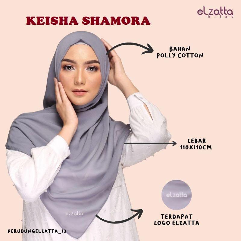Product Introduction of Kerudung Elzatta Keisha Shamora Voal Polycotton Jilbab Square Muslim Segi Empat Wanita Hijab PERSEGI 1