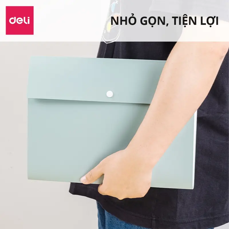 Túi Đựng Tài Liệu 8 Ngăn A4 Deli File Cặp Tệp Đựng Tài Liệu Chia Nhiều Ngăn Bìa Hồ Sợ Nhựa Cứng Chứng Từ Giấy Tờ 5