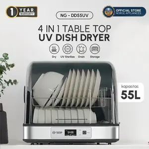 NORGE 4 in 1 Table-top UV Dish Dryer 55L 300W / Dish Dryer Sterilizer / Pengering Piring