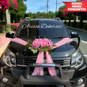 DEKORASI MOBIL PENGANTIN / BUNGA HIASAN MOBIL PENGANTIN PITA MOBIL PENGANTEN / WEDDING CAR /  SEMUA JENIS MOBIL AGIA ALYA RUSH AVANZA FORTUNER PAJERO WULING HONDA CRV DECORATION DEKORASI HIASAN ARISCA02318X