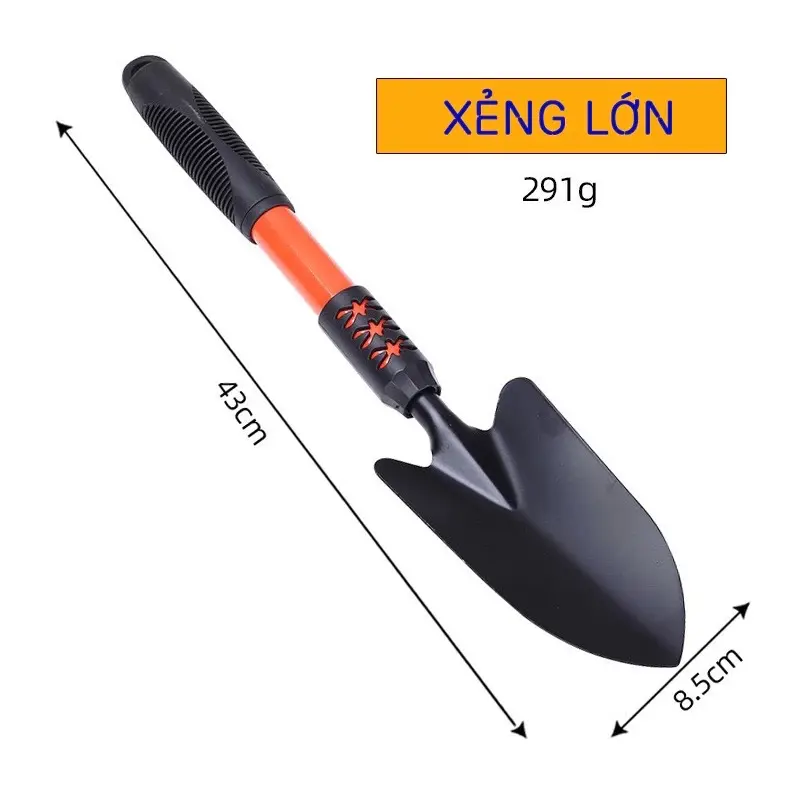 ￼Bộ xẻng làm vườn tiện lợi thép không gỉ 2