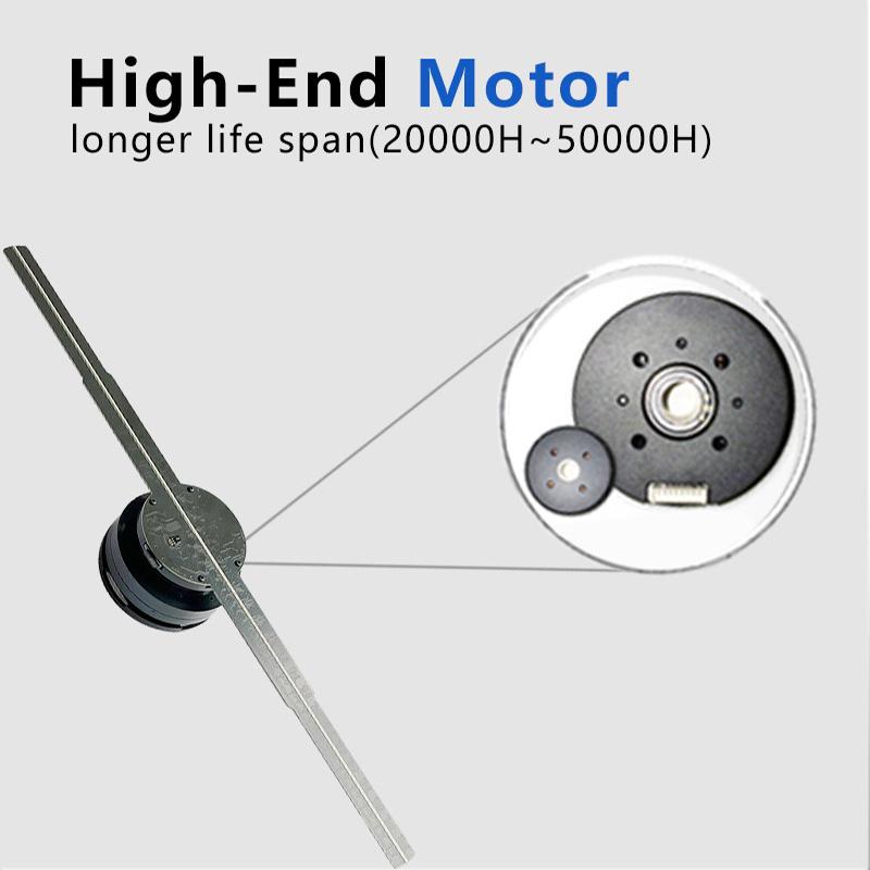 42CM 384Pcs WIFI hologram 3d fan projector Advertise Imaging Logo Light holographic led fan Party Decoration Advertising Display - Image 3