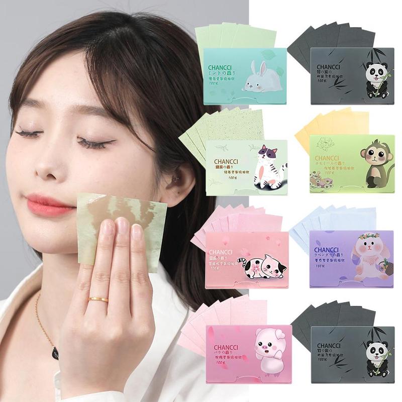 Product Introduction of Khăn giấy thấm dầu trên mặt, 100 chiếc, tự nhiên, kiểm soát dầu, làm mờ phim thấm dầu cao cấp, không chứa dầu, cho khuôn mặt, W8W0 39