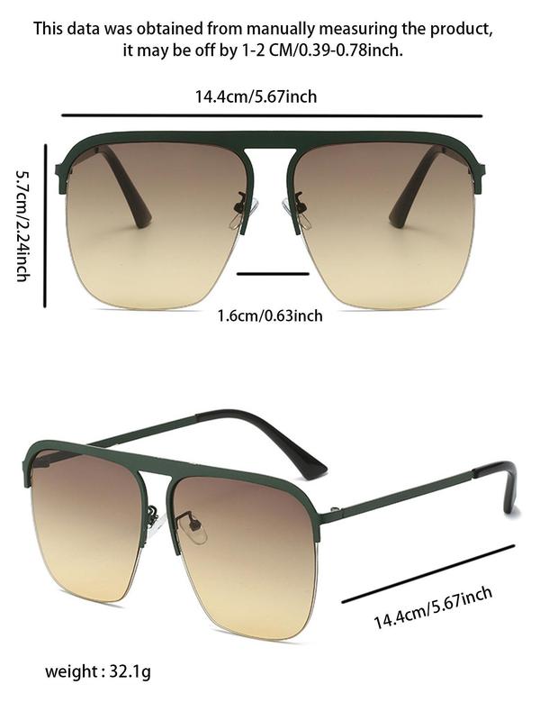 Unisex Hd Semi-rimless Sunglasses, Color-changing Sunglasses, Summer Trendy Casual Frames Sunglasses for Everyday Use, Fashion Accessories for Outdoor Activities 1