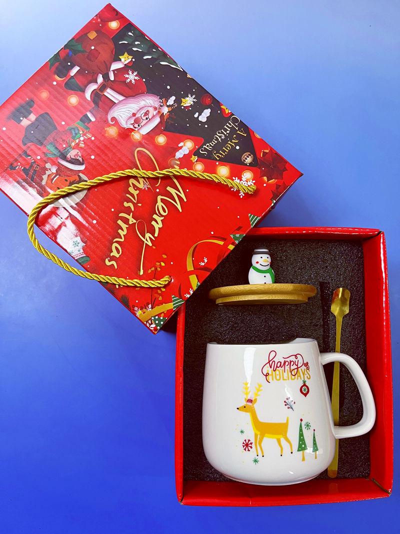 Product Introduction of Cốc Gốm, Thiết Kế Ông Già Noel Giáng Sinh, Hộp Quà Người Tuyết, Cốc Cây Thông Noel, Thích Hợp Làm Quà Tặng Cho Bạn Bè Và Bạn Gái 16