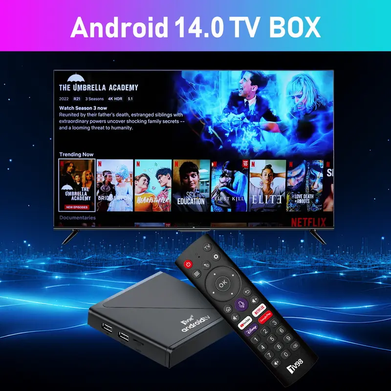 Android TV98 ATV Pro Smart TV Box 16G+256GB,Có chức năng Bluetooth,Cài đặt sẵn monstertv,smarttube,SportsTV,Youtube... 5