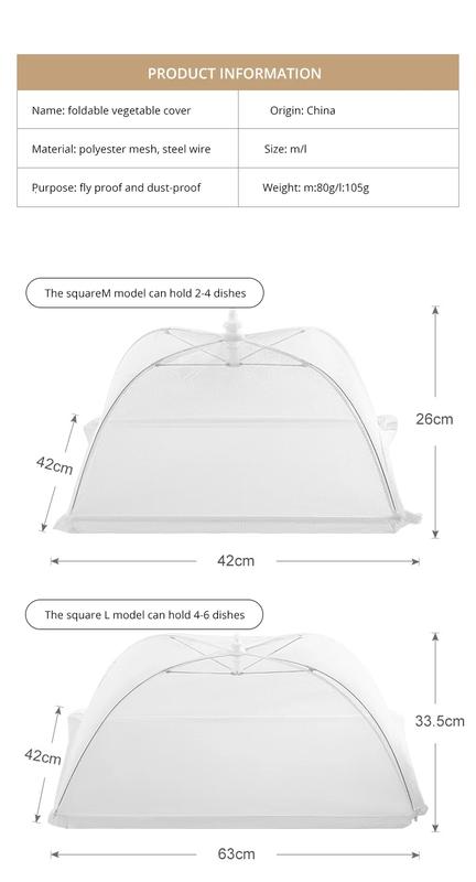 Product Introduction of Dining Table Cover, Food Cover, Dust-proof and Fly-proof Food Cover, Leftovers, Large Food Net. 5