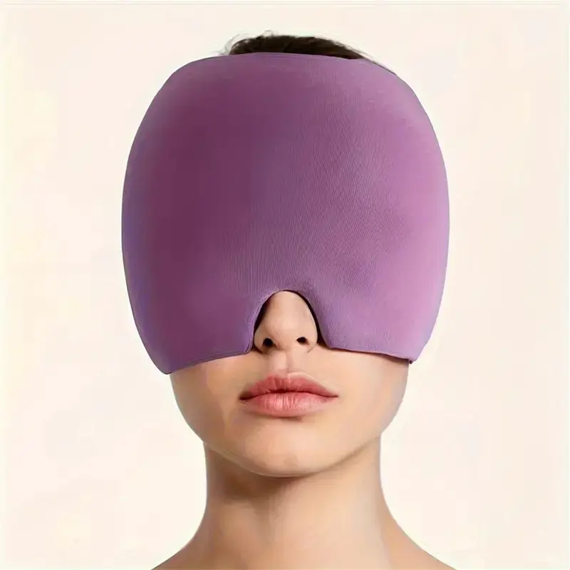 Ice Eye Mask, Gel Ice Cap, Ice Eye Mask, Fragrance-free, No Battery, Face Cap for Relieving Stress, Fatigue 8