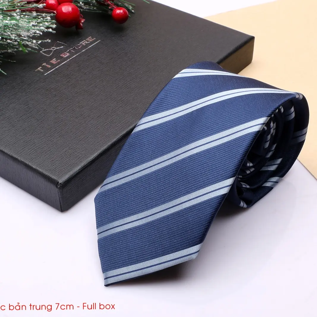 Cà Vạt Nam Bản Trung 7Cm - Cavat Hàn Quốc Cao Cấp