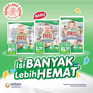 FITTI PANTS JUMBO M52 L46 XL40 XXL36 Popok Bayi Unisex Diapers Laki-Laki