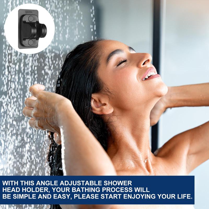 Shower Head Holder, Adjustable Shower Wand Holder, Wall Mounted Shower Handle Holder, Bathroom Accessories 4