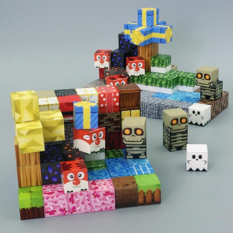 Random Color Building Blocks, 30pcs/set Fun Colorful Cube Stick Blocks, Creative Blocks Building Toys for Boys & Girls, Perfect Gift for Teenagers 0