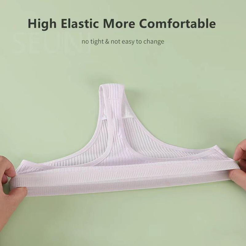 Women's 7 Pieces Solid Color Low Waist T-Back, Fitted Casual Brief Panties Suit, Women's Underwear, Women's  Underwear,, Cotton European and American Sexy Low Waist Women's  Breathable Underwear Simple Women's 3