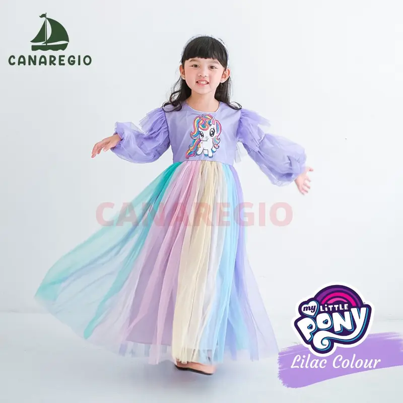 MY LITTLE PONY / BAJU ANAK PEREMPUAN UNICORN /DRESS MY LITTLE PONY /BAJU ANAK UNICORN /BAJU LITTLE PONY / BAJU MUSLIM KUDA PONI /GAUN PESTA KUDA PONY / GAUN ANAK PEREMPUAN Fashion 5