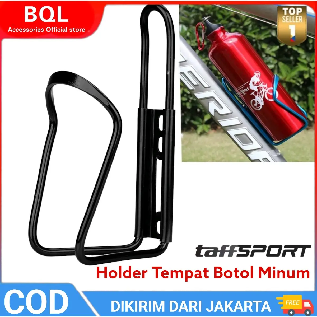 Holder Botol Minum Untuk Sepeda MTB/ Sepeda Gunung Alumunium Dudukan Tempat Botol Minum Sepeda - CAGE BIKE BOTTLE