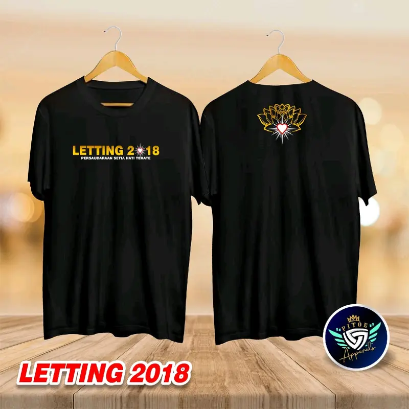 kaos PSHT LETTING 2011 - 2025 T-Shirt Baju Distro Katun Combed Nyaman free Stiker Pria Wanita  Atasan Kain Lembut 5