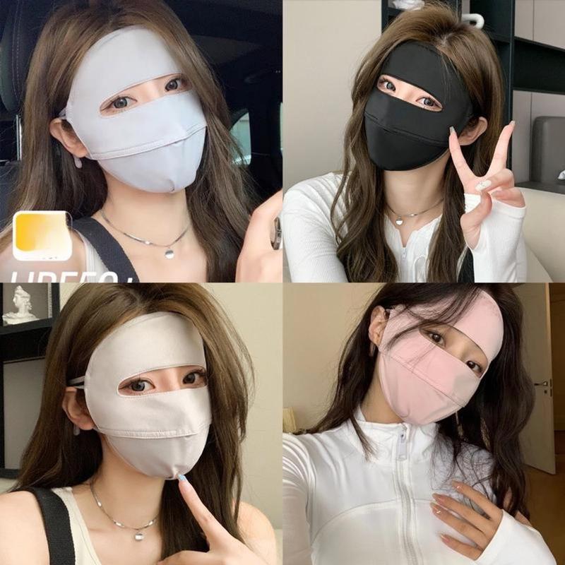 Khẩu trang chống nắng tia UV, khẩu trang ninjia hai lớp chống nắng UPF 50+ che toàn mặt