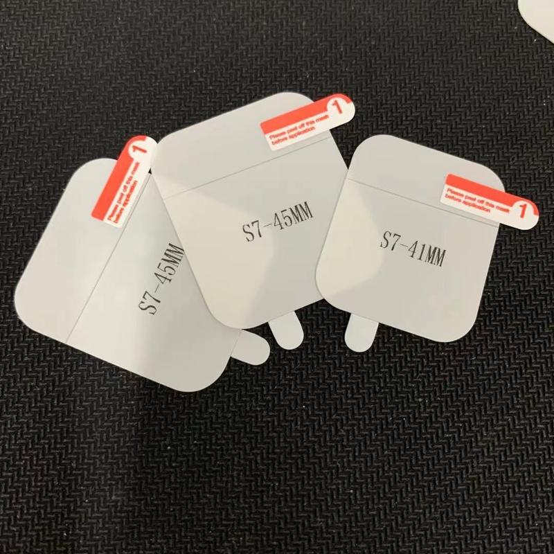 Miếng Dán PPF Chống Xước Bảo Vệ Màn Hình AW 1/2/3/4/5/6/7 Smartwatch Phụ Kiện 38mm 40mm 41mm 42mm 44mm 45mm Độ Trong Suốt 99% Chất Lượng Cao